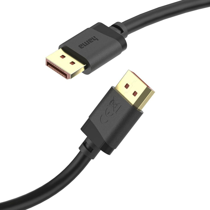 HAMA Cable DisplayPort, DP 2.1, Ultra-HD 8K, 40 Gbit/s, 2 m