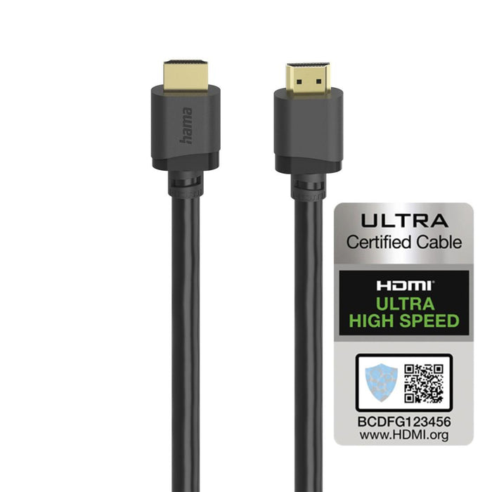 HAMA Cable HDMI - HDMI Ultra High Speed, certified, 8K, 2.0 m