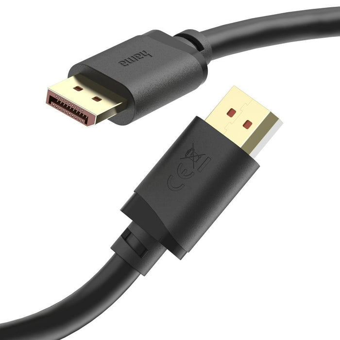 HAMA Cable DisplayPort, DP 2.1, Ultra-HD 16K, 80 Gbit/s, 2 m
