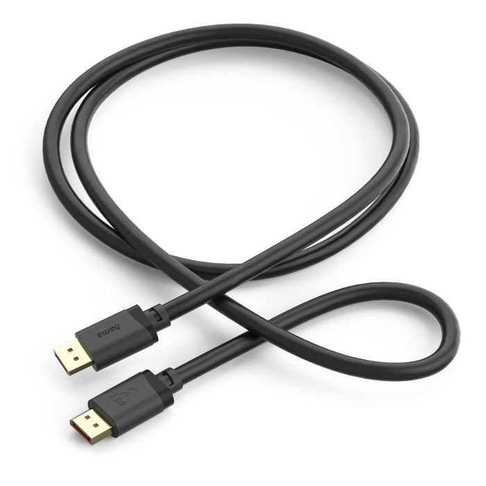 HAMA Cable DisplayPort, DP 2.1, Ultra-HD 16K, 80 Gbit/s, 2 m