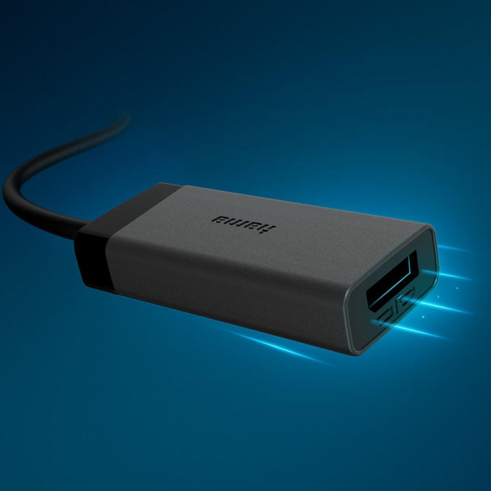 HAMA Video adapter, USB-C - DisplayPort / HDMI™, Ultra-HD 4K@60hz