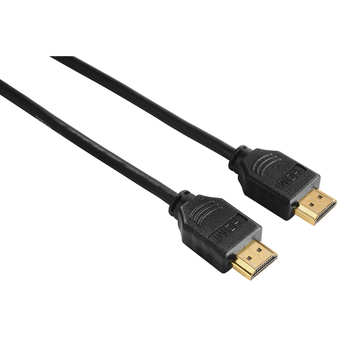 HAMA Cable HDMI-HDMI, 10Gbit/s, 1.5 m, 1080p, Ethernet, gold-plated, bulk