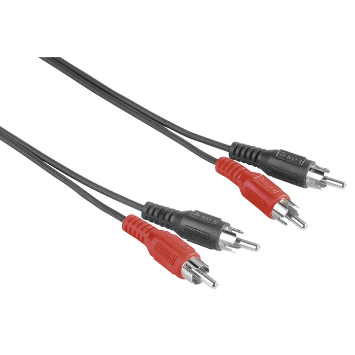 HAMA audio cable, 2 x Chinch - 2 x Chinch, 1.5m, Black