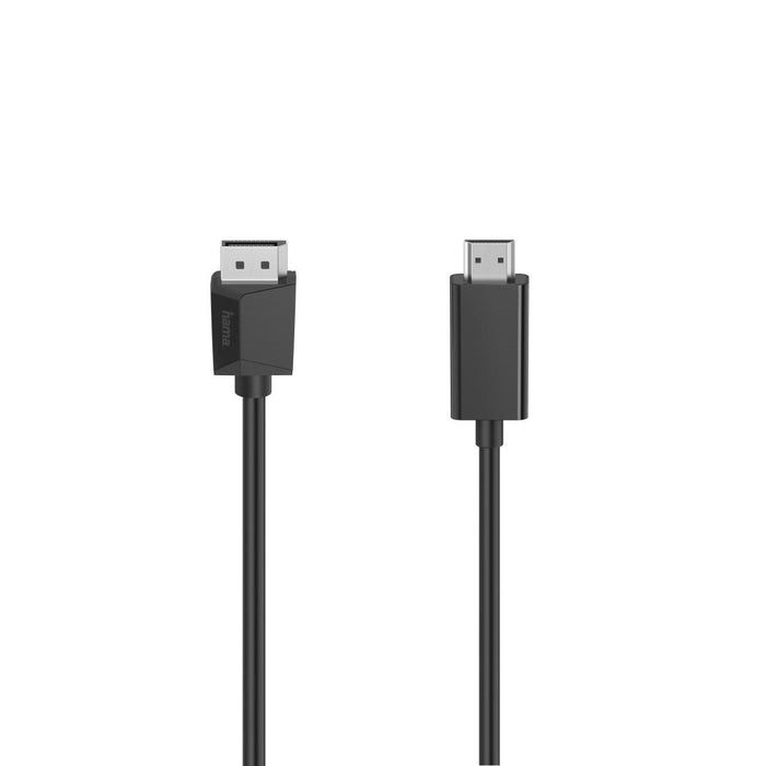 Cable HAMA, DisplayPort male - HDMI male, Ultra-HD, 4K, 1.5m, Black