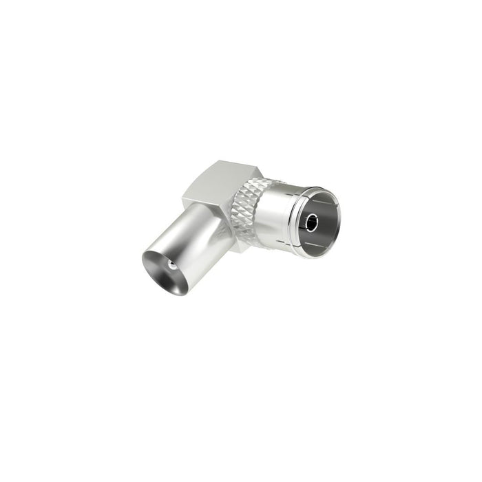HAMA Antenna adapter, coaxial 90°, male - female