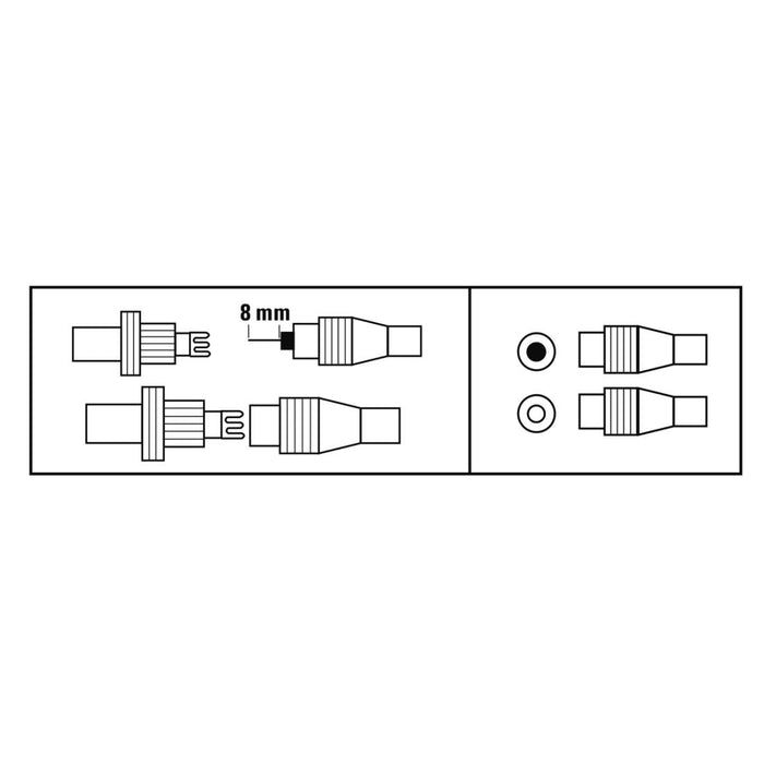 HAMA Coaxial set, male-female, screw attachment, metal