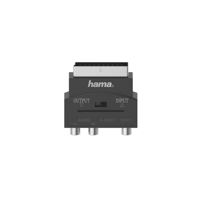 HAMA S-VHS adapter, 3 x RCA (1xVideo+2xAudio) - Scart, Black