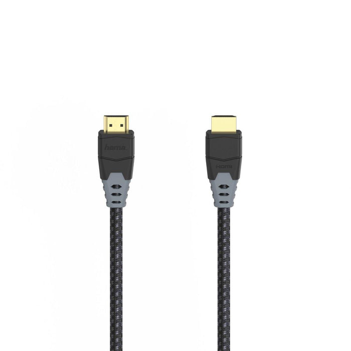 Cable HAMA High Speed, HDMI male - HDMI male, 8K, 48GB/s, Ethernet, 1.5 m, Posl. connectors, Black