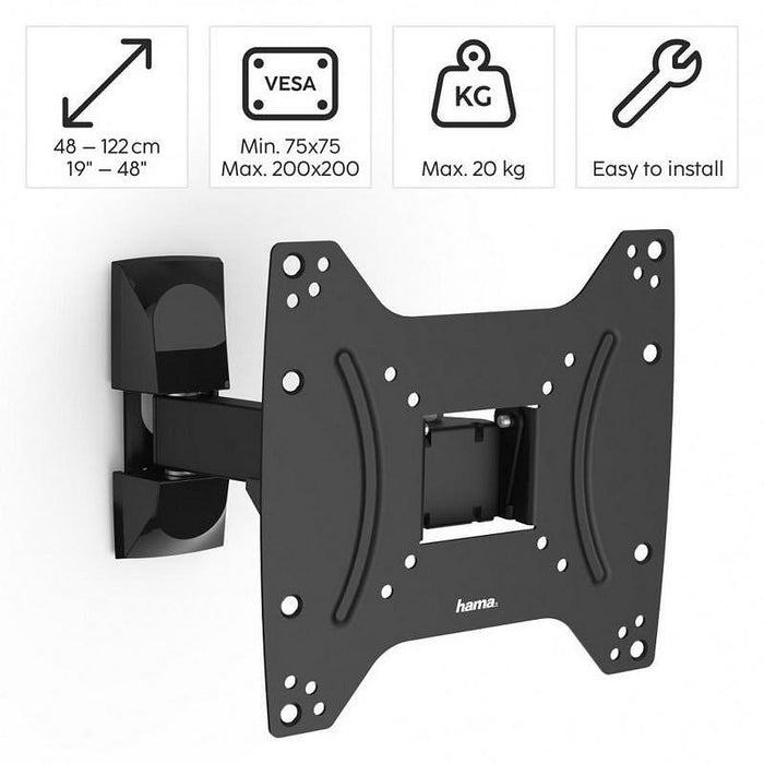 Wall mount for TV, Fullmotion, 122cm, 48", 220821