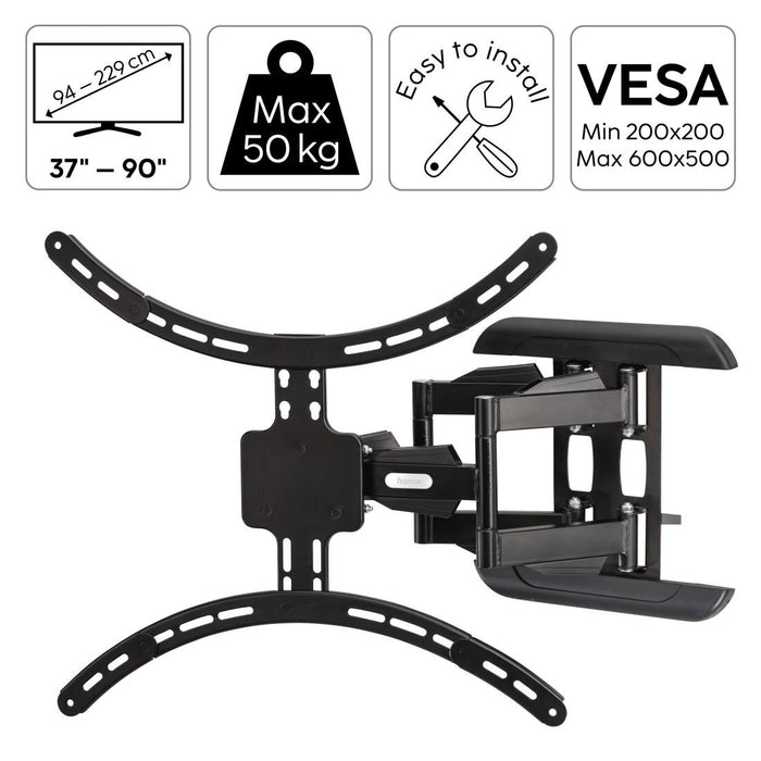 TV stand Hama FULLMOTION, 229 cm (90") up to 50 kg, fully mobile, 220837