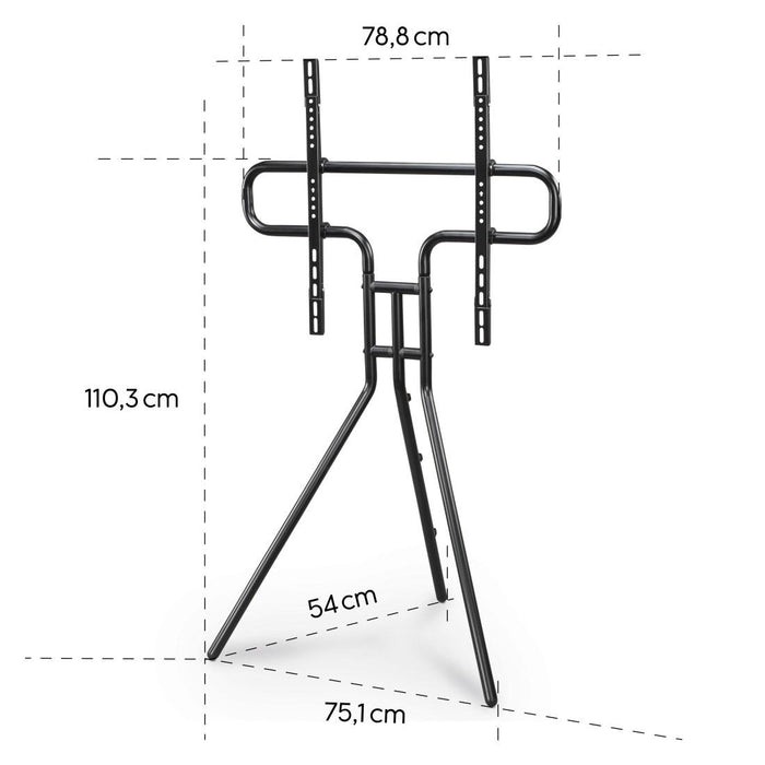 TV Stand Easel Design, up to 191cm / 75" /, up to 40kg, black