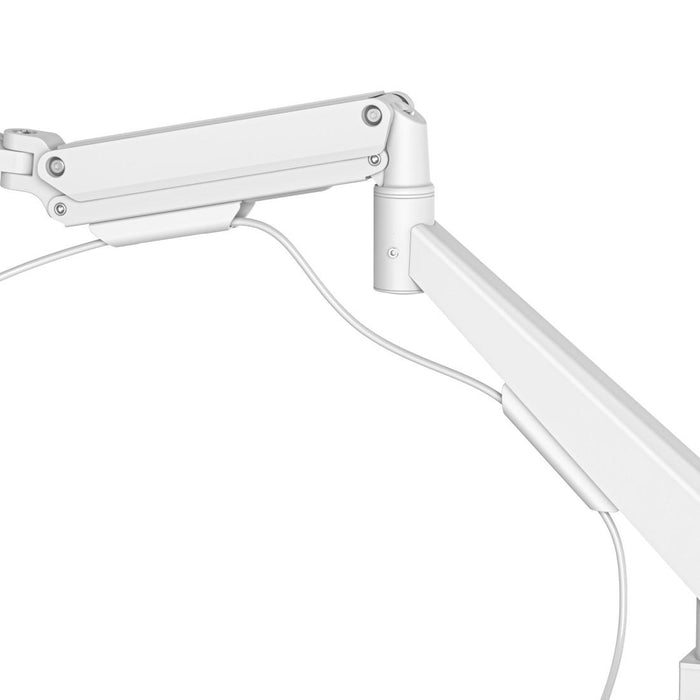HAMA Desk monitor stand, 17"-35", adjustable, gas spring, white