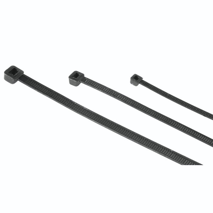 Cable ties black, 100 / 150 / 200 mm, 150 pieces, 221002
