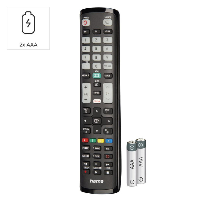 HAMA Universal remote for Samsung TV, IR, learnable, illuminated buttons
