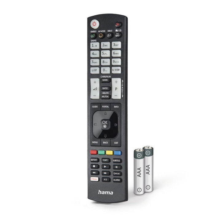 HAMA Universal remote for LG TV, Illuminated buttons, learnable