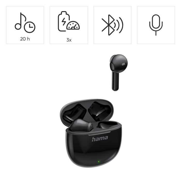 Hama Bluetooth headphones "Action One", TWS, Earbuds, black