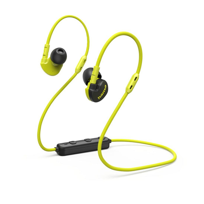 HAMA Bluetooth headphones, sports, "Freedom Athletics III", with microphone, yellow and black