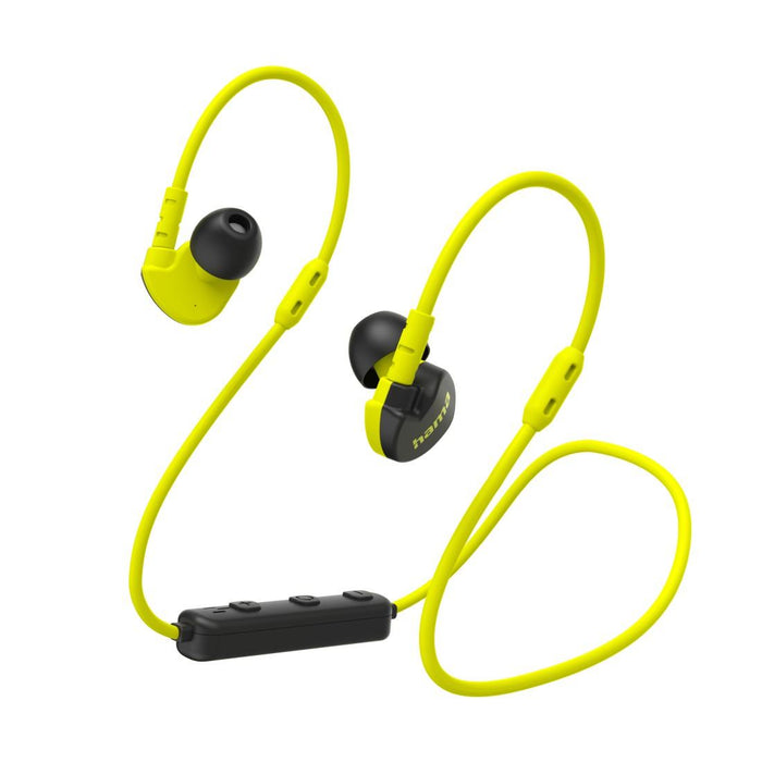 HAMA Bluetooth headphones, sports, "Freedom Athletics III", with microphone, yellow and black