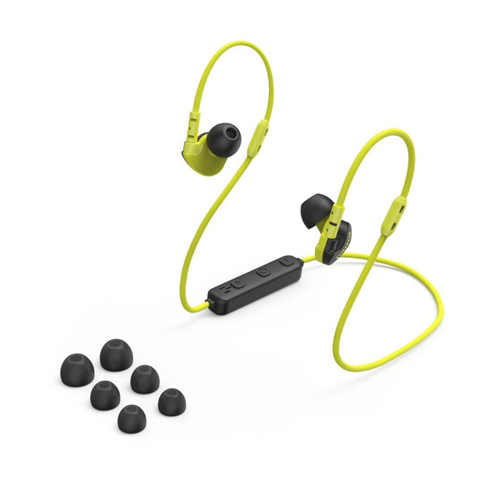 HAMA Bluetooth headphones, sports, "Freedom Athletics III", with microphone, yellow and black