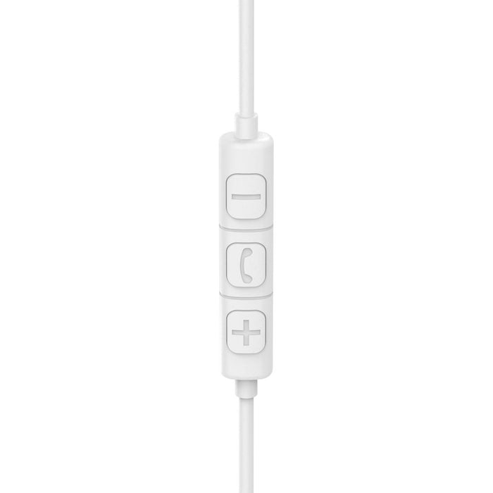 HAMA Headphones with microphone "Fun C", USB-C, cable guide on one side, white