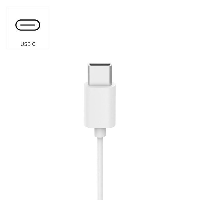 HAMA Headphones with microphone "Fun C", USB-C, cable guide on one side, white