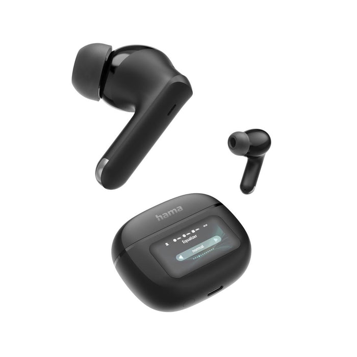 HAMA Bluetooth headphones "Spirit Touch", TWS, ANC, with touch display, black
