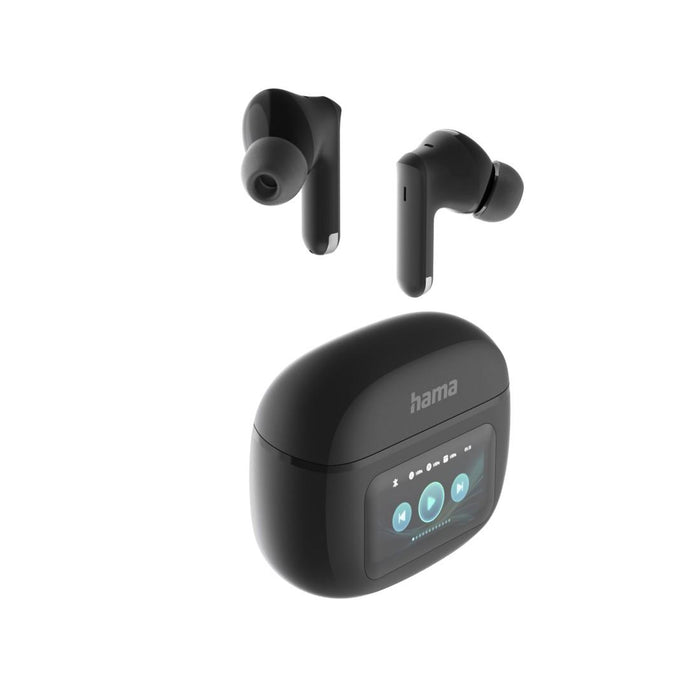 HAMA Bluetooth headphones "Spirit Touch", TWS, ANC, with touch display, black