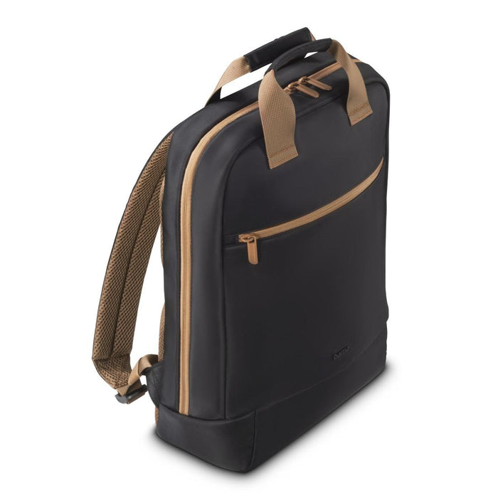HAMA Laptop backpack "Ultra Lightweight", up to 41 cm (16.2"), black with brown