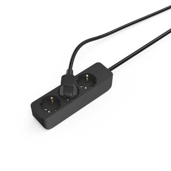 HAMA 3-socket power strip, 1.4m, black
