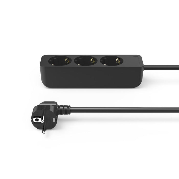 HAMA 3-socket power strip, 1.4m, black