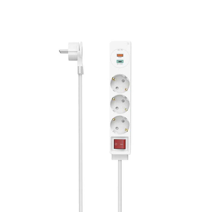 Splitter USB-C/USB-A 3.4A, 3 sockets, 2x USB, HAMA-223185