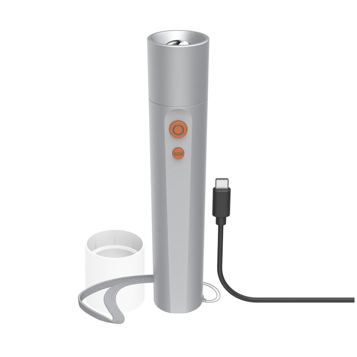 HAMA LED Flashlight FL350-C, rechargeable, aluminum, 4 modes + SOS