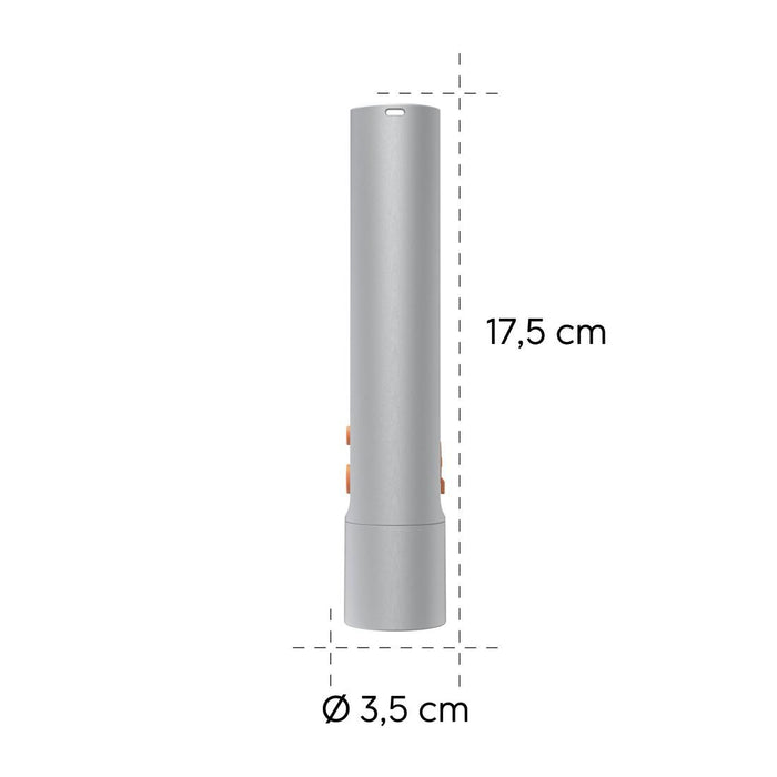 HAMA LED Flashlight FL350-C, rechargeable, aluminum, 4 modes + SOS