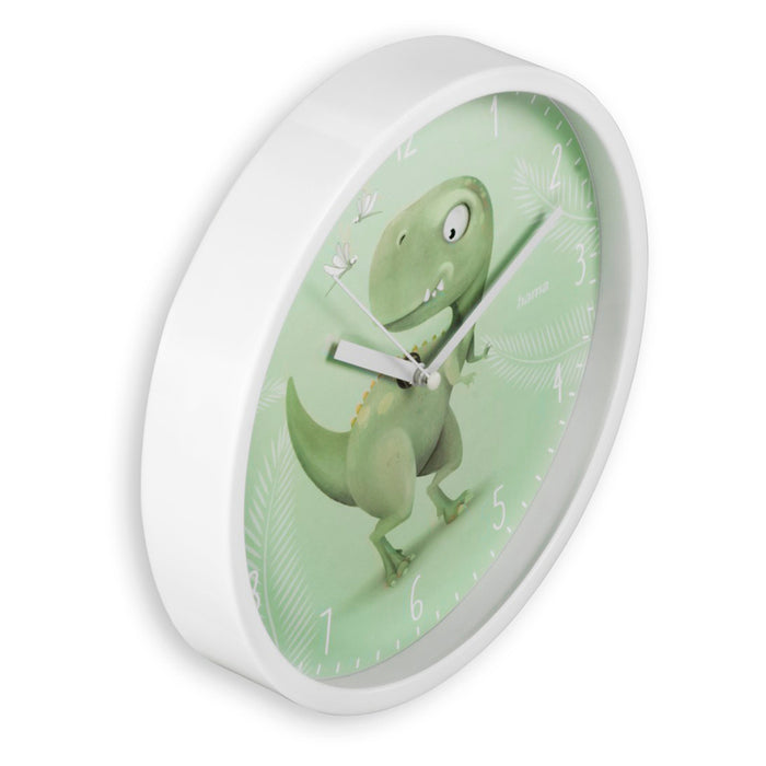 CHILDREN'S WALL CLOCK HAMA DINOSAUR F25 CM