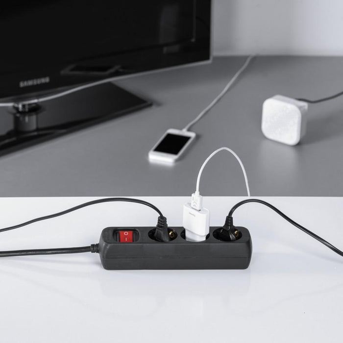 HAMA 3-socket power strip, 30392