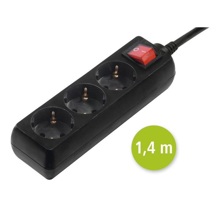 HAMA 3-socket power strip, 30392