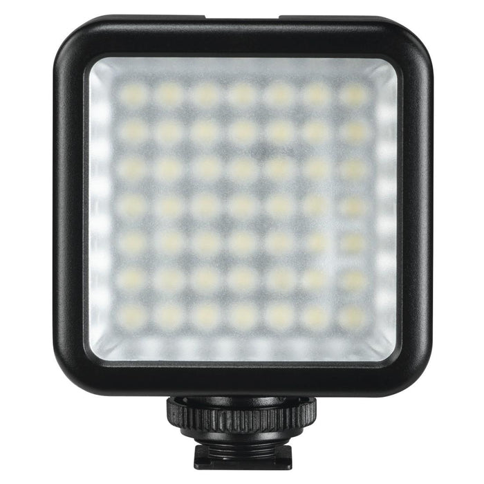 LED lamp Hama 49 BD, for additional lighting of recordings with camera and smartphone, Black