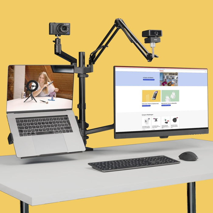 Streaming monitor stand, 4 arms, HAMA-04663