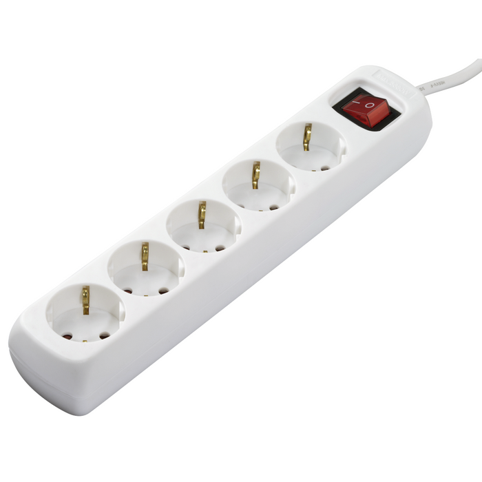 HAMA power strip, 5 sockets, 1.4m, 47842