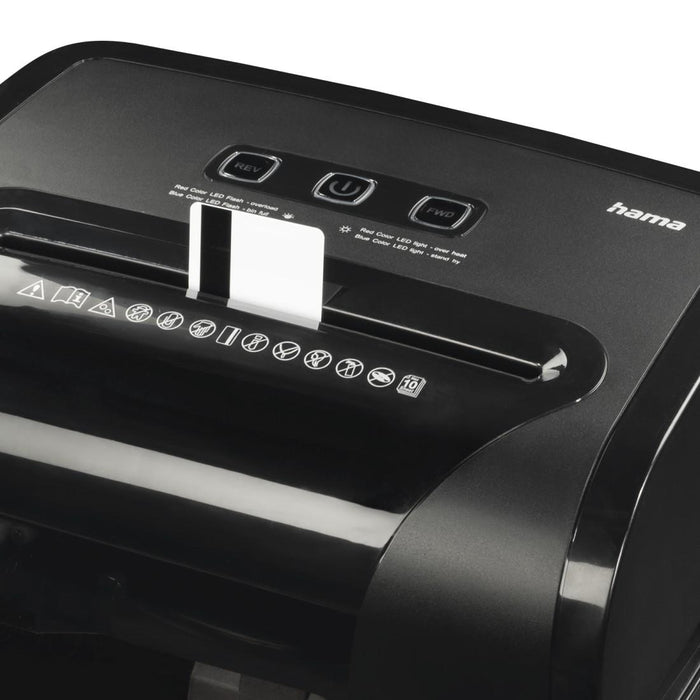 Hama shredder "Premium M10+", security level P5 T5 E4, 50549