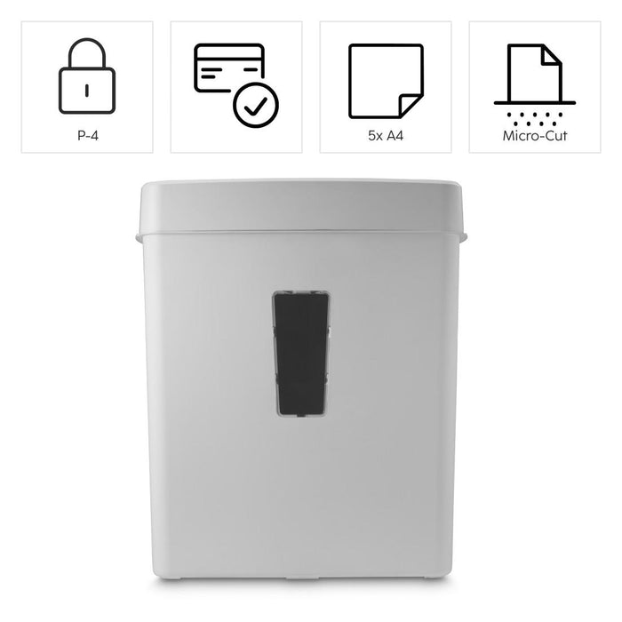 HAMA Shredder "Prime M50CD-B", security level P5 T2 E2 O1, white