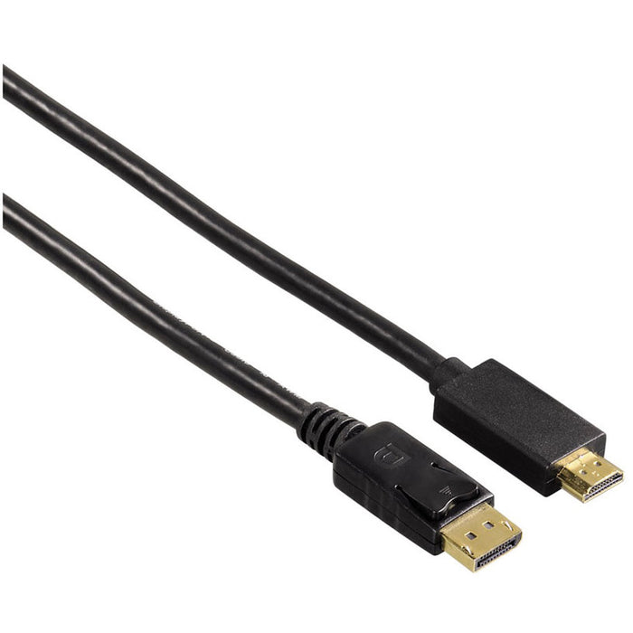 Adapter Cable from DisplayPort 1.2 to HDMI HAMA with resolution up to 4K DisplayPort->HDMI 1.5 m 200712 only works in this direction