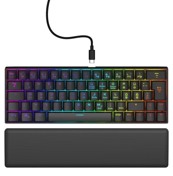 uRage Gaming Keyboard "Exodus 760 Mechanical Mini", red switches, black