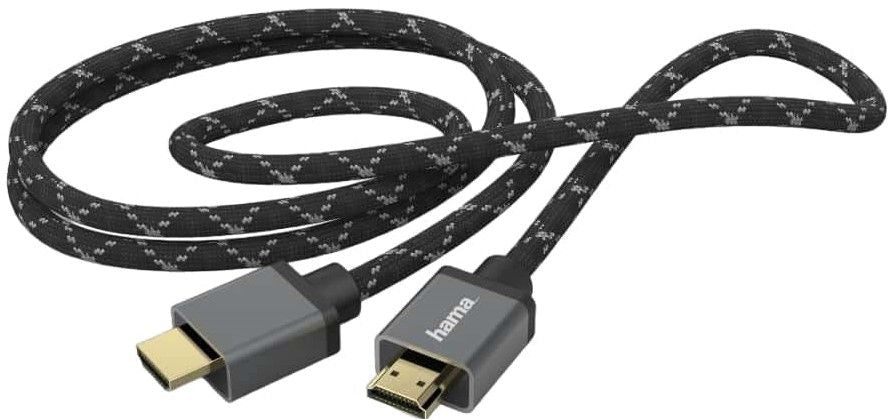 Cable HAMA Ultra HD, HDMI male - HDMI male, 8K, 48GB/s, metal, 3 m, Posl. connectors, Ethernet, Black