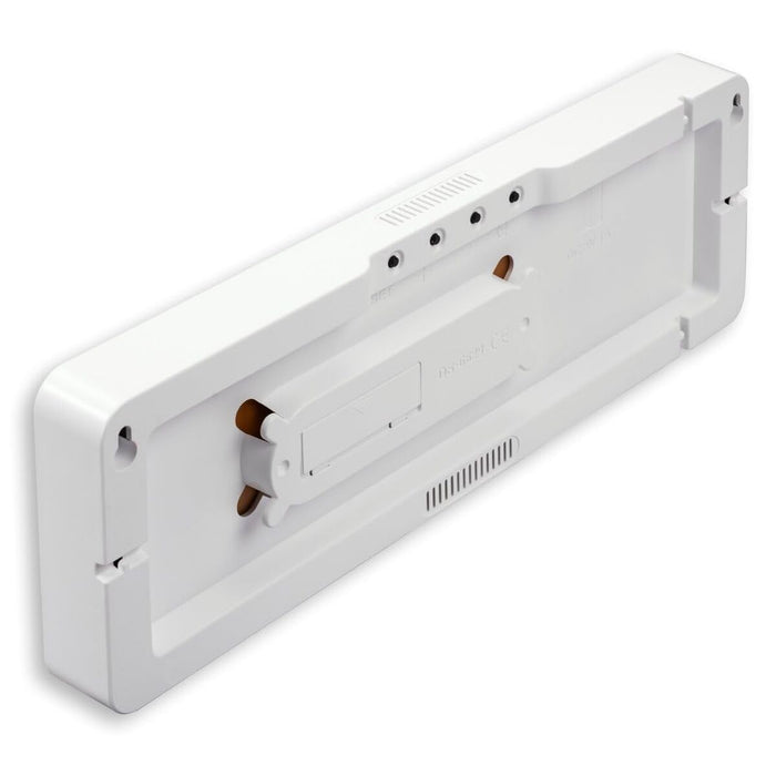 Wall Clock with Thermometer Hama 00222224 White Black Plastic