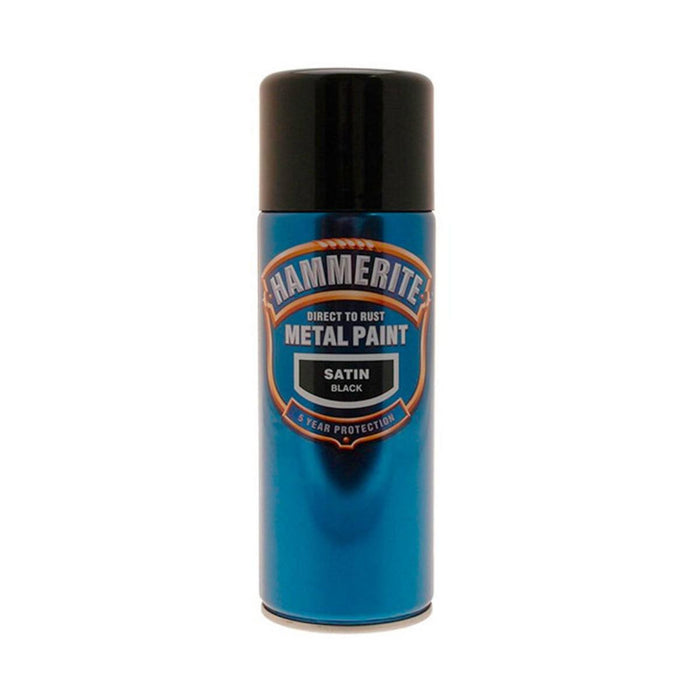 SPRAY PAINT SATIN BLACK HAMERITE