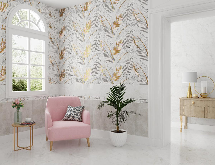 WALL TILE 255X755 BIANCO WHITE