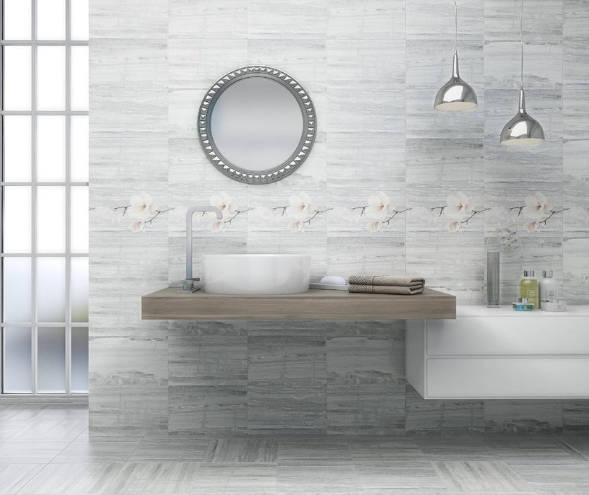 WALL TILE 25x40 PASTEL LIGHT GRAY
