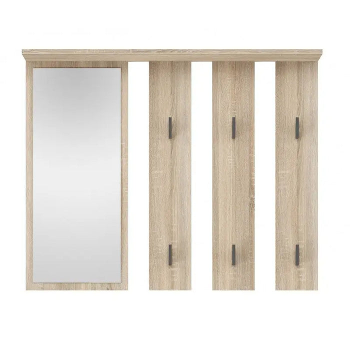 Hanger + mirror PARMA 100x15x.81.5 cm oak sonoma - Hanging hangersWIE-WIS<<<HangersWIE<<<ActionPL