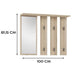 Hanger + mirror PARMA 100x15x.81.5 cm oak sonoma - Hanging hangersWIE-WIS<<<HangersWIE<<<ActionPL